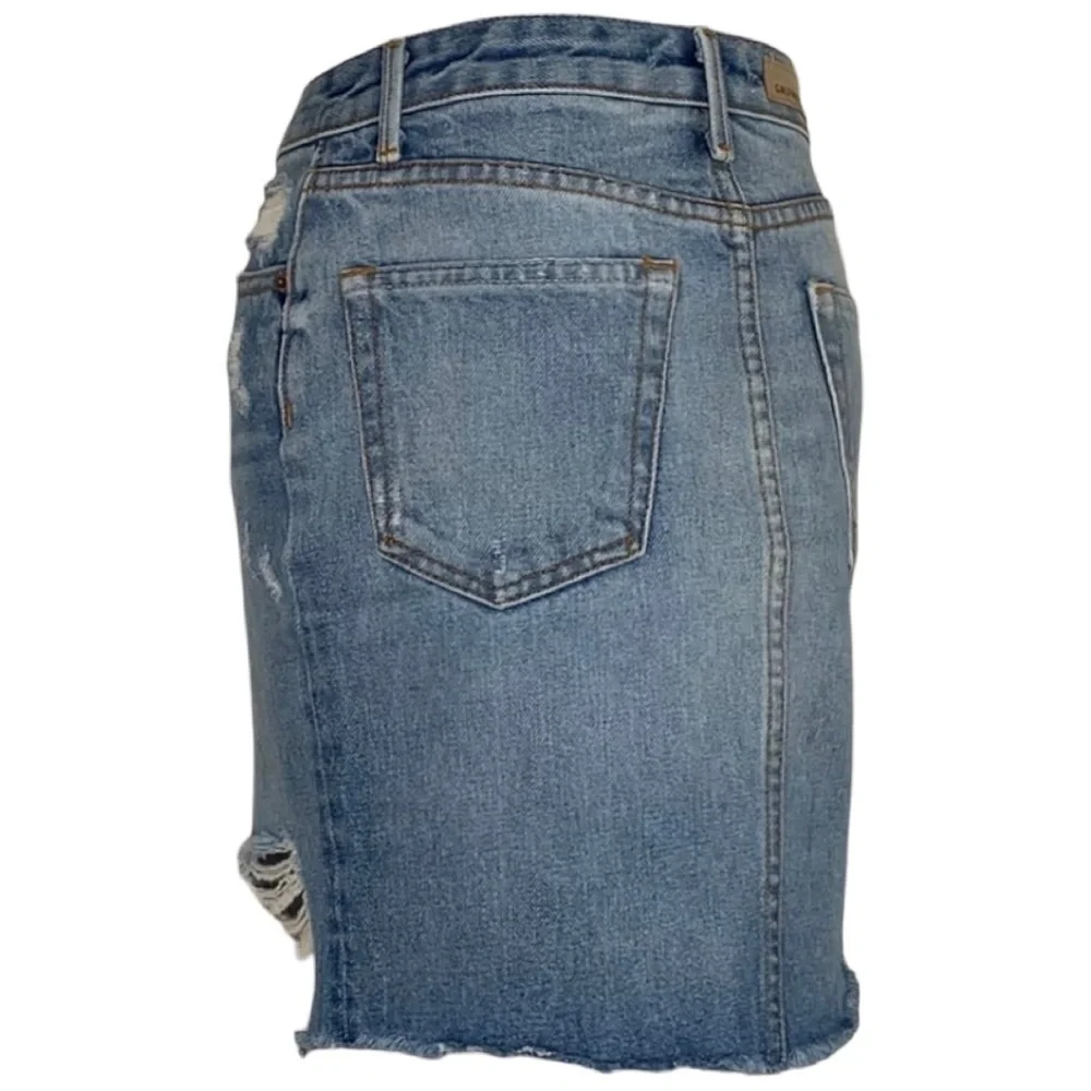 Revolve Grlfrnd Rhoda High Low Mini Skirt in Lava Bed Size 24